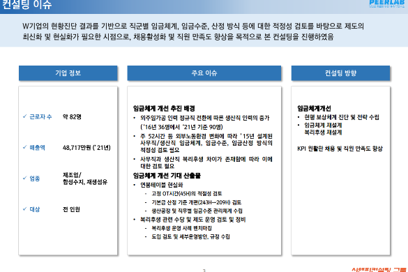 [일터혁신컨설팅]합성수지,재생섬유 업종 임금체계개선 사례